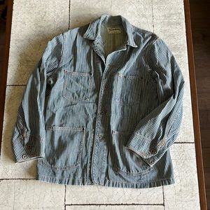 Stronghold engineer stripe denim jacket, M